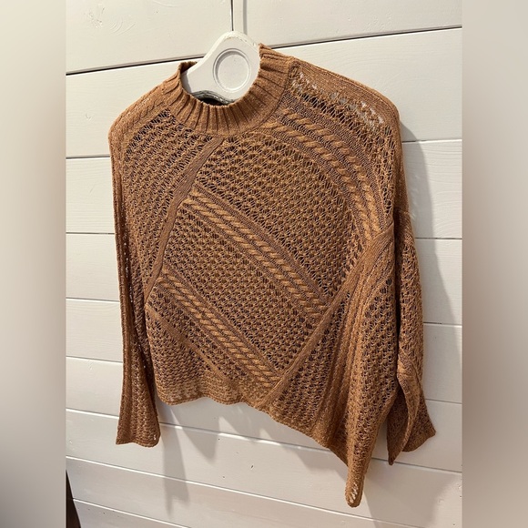 🤎GABBY ISABELLA – Open Knit Sweater – Size XS - Picture 5 of 8